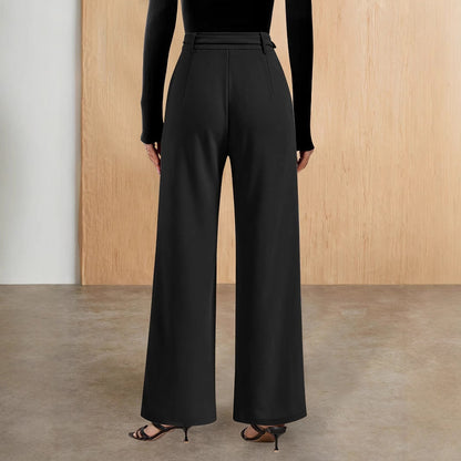 Damenhose Boucle Weitbein Elegante Damen Hose