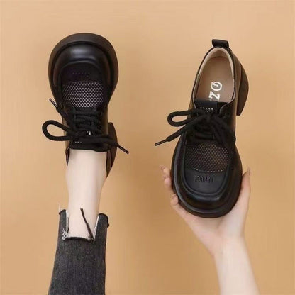 Damen Sneaker Moderne Leder Mesh Schuhe