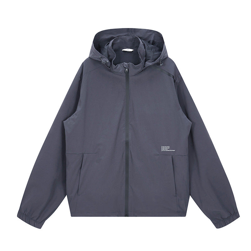 Herren Outdoor-Jacke Wasserdicht Verstellbare Kapuze Leicht