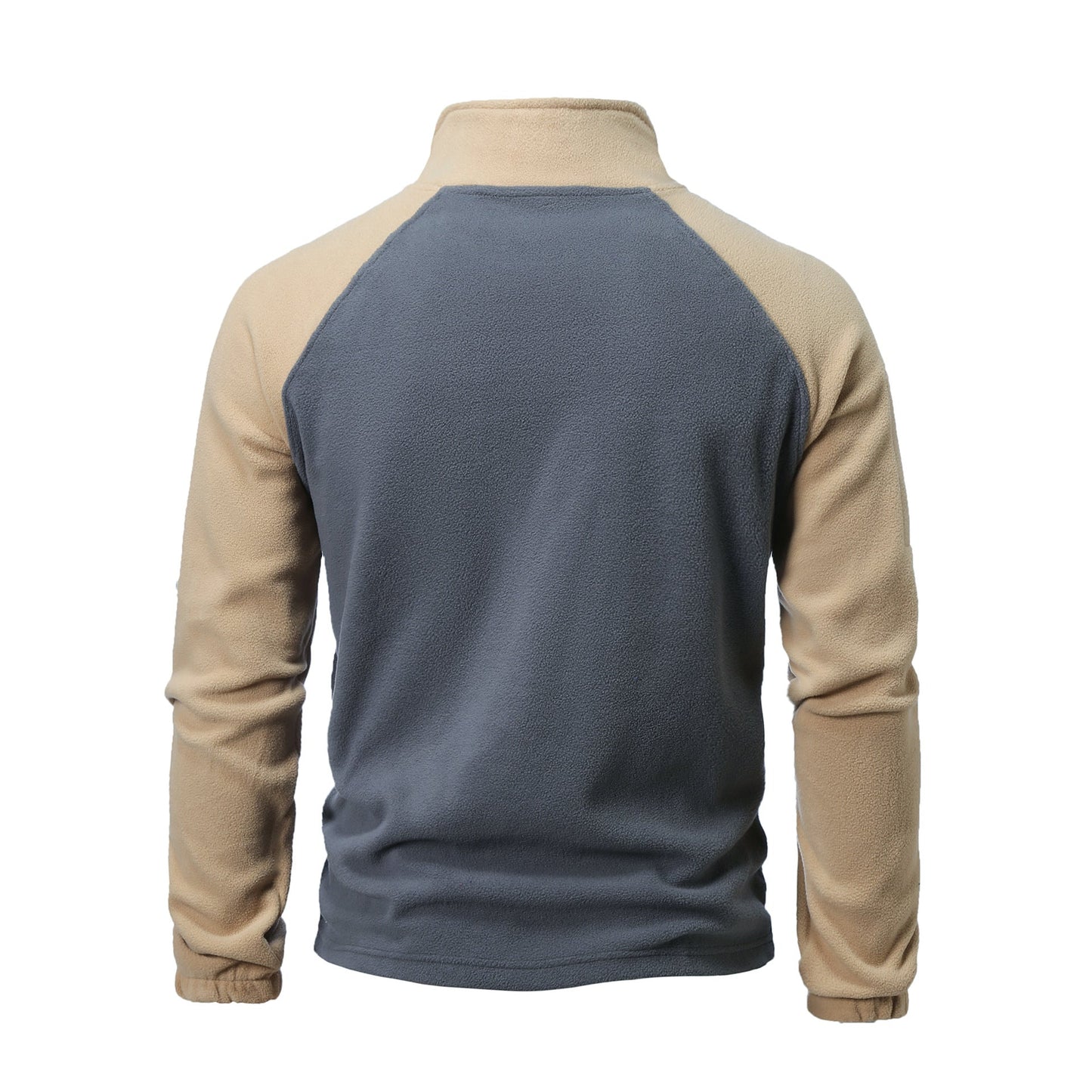 Herren Fleecejacke Hochkragen Reißverschluss Warm