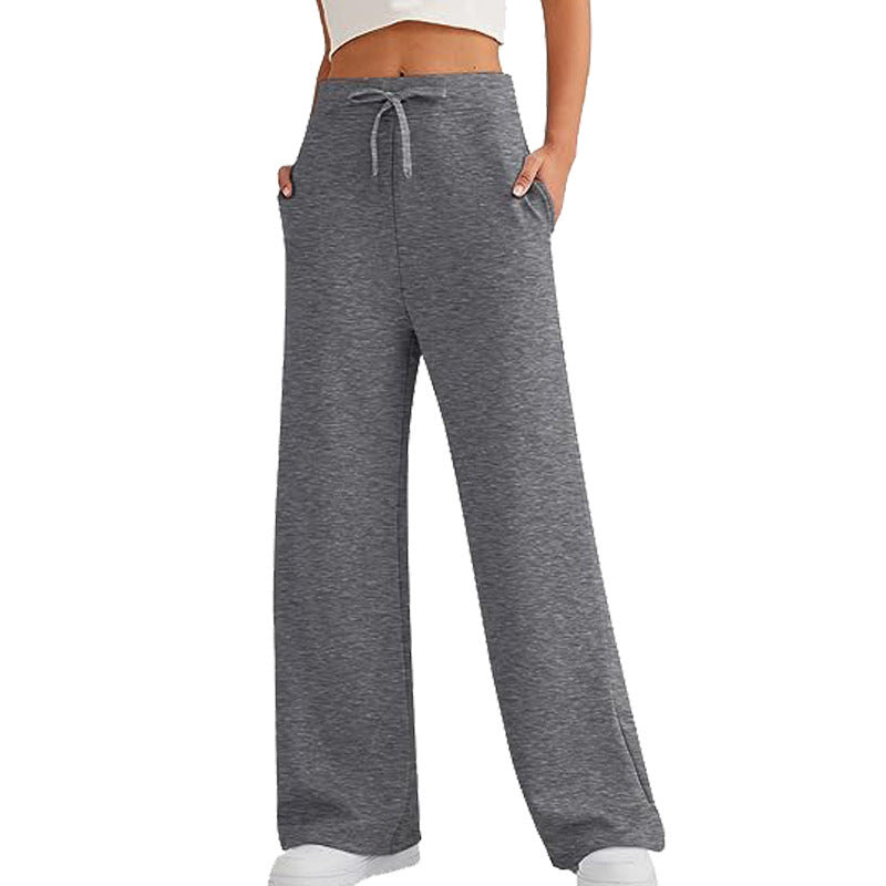 Damen Hose Freizeit Bequem Elastisch Mit Taschen