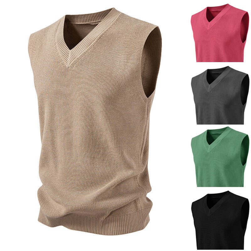 Herren Pullover Ärmelloser Strickpullover Trendig Modern - BerlinGlamour