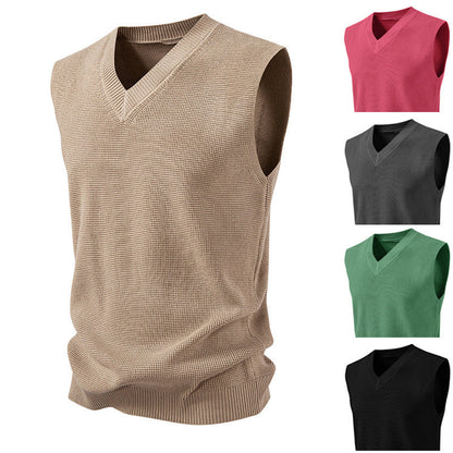 Herren Pullover Ärmelloser Strickpullover Trendig Modern - BerlinGlamour