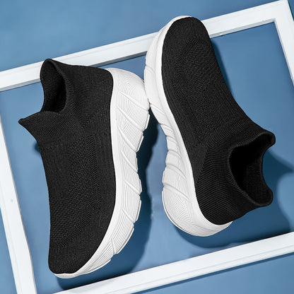 Damen Sneaker Bequem Elastisch Sportlich Schuhe