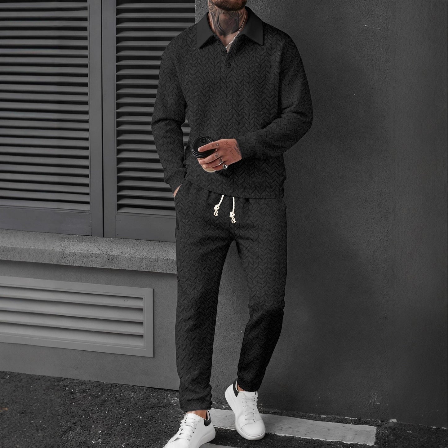 Herren Sport Outfit Funktionsshirt Modern Stadtstyle