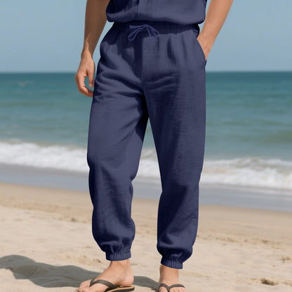 Herren Strandhose Leicht Elastischer Bund Bequem