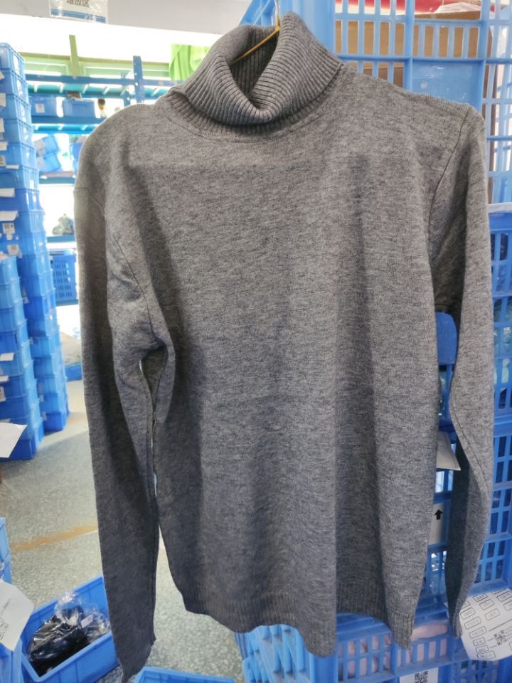 Herren Pullover Rollkragen Merinowolle Fein Eleganter
