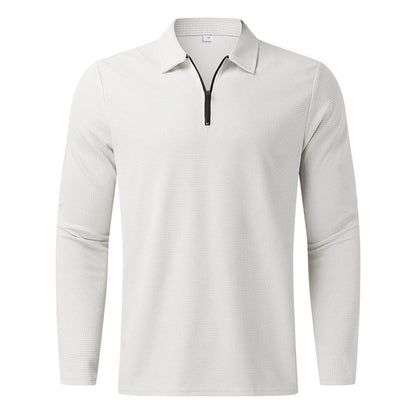 Herren Polo-Shirt Langarm Modern Atmungsaktiv