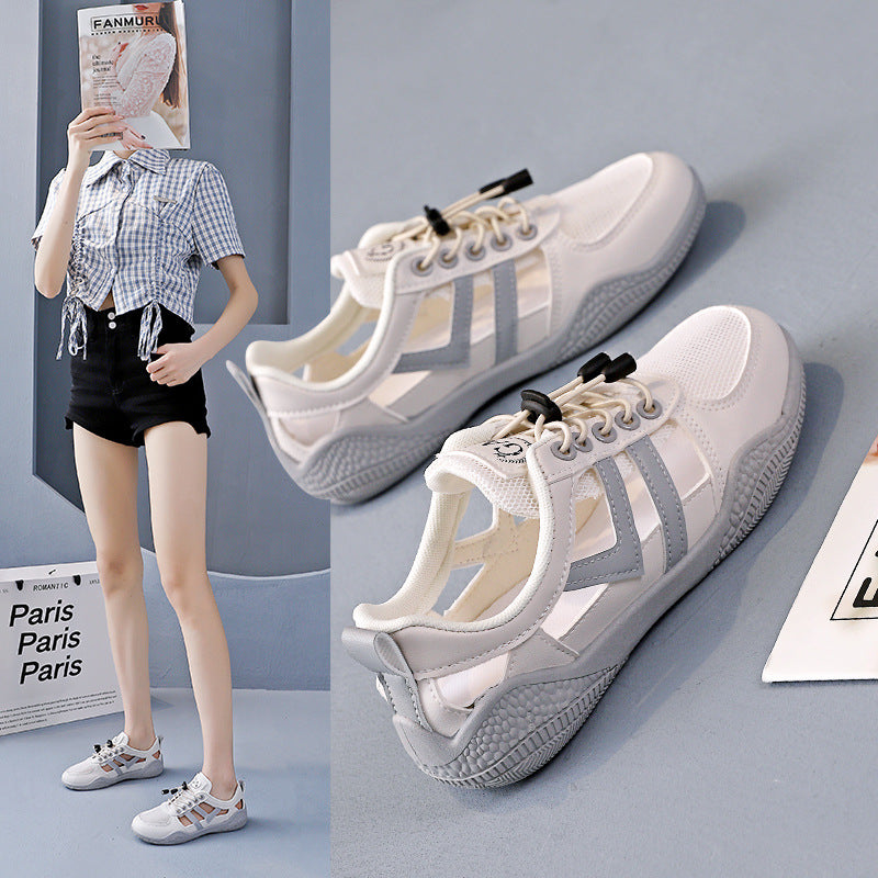 Damen Sneaker Atmungsaktiv Freizeitschuhe mit Schnürsystem