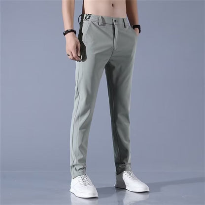 Herren Chino-Hose Sportlich Elastisch Mit Taschen