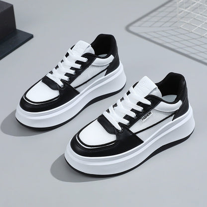 Damen Sneaker Plateau atmungsaktiv sportschuhartig