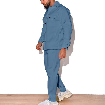Herren Jogginganzug Sportlich Bequem Mit Taschen