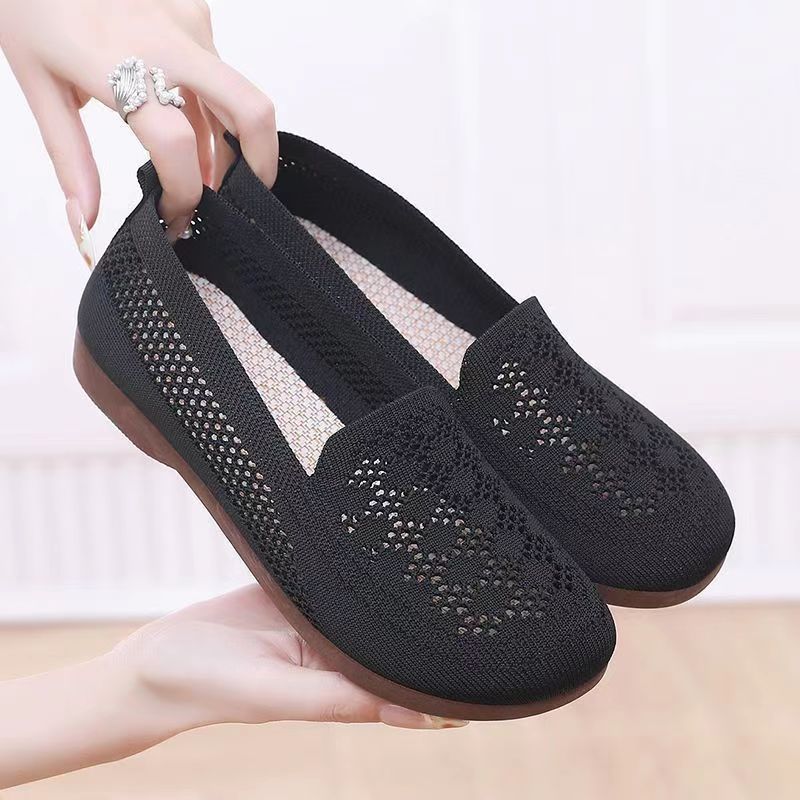 Ballerinas Damen Bequem Atmungsaktiv Slip-On Schuhe