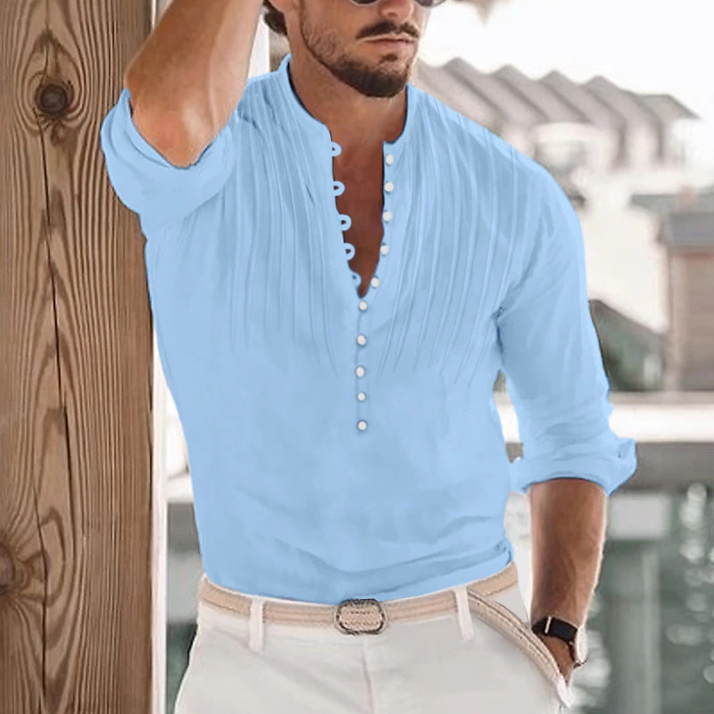 Herren Bluse Modisch Baumwoll Berlin Style