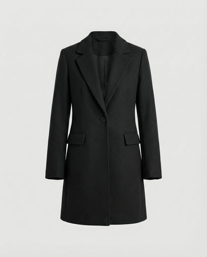 Damen Blazer Lang Damen mit Struktur