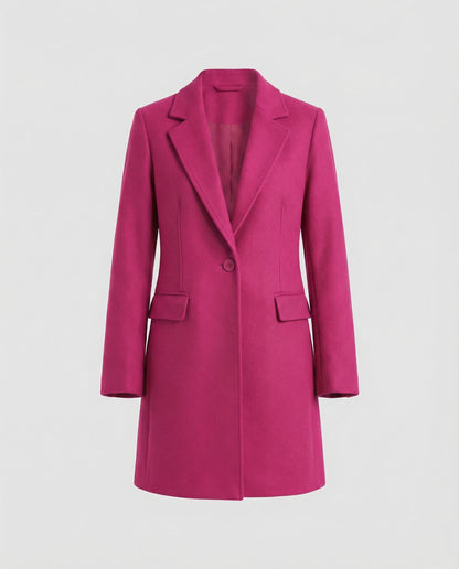 Damen Blazer Lang Damen mit Struktur