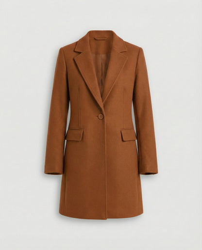 Damen Blazer Lang Damen mit Struktur