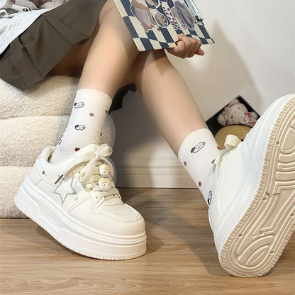 Damen Plateau Sneaker Schnürsenkel Custom Made