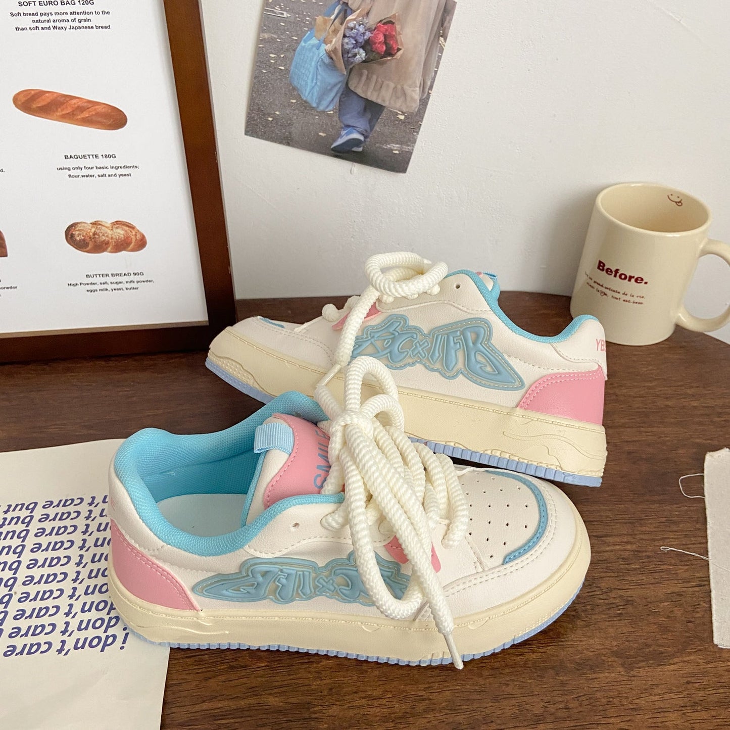 Damen Sneaker Bequem Trendig Komfortabel