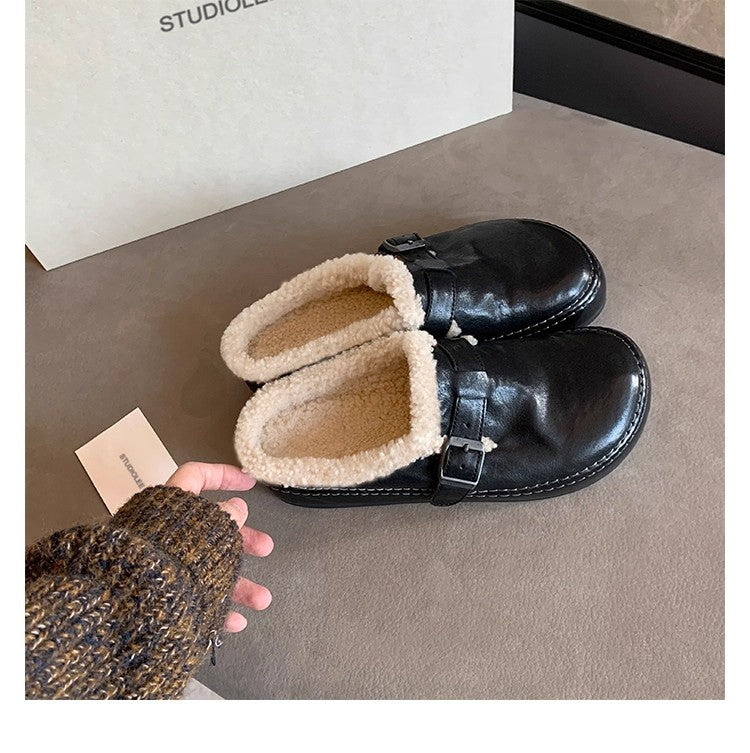 Damen Hausschuhe Flauschig Verstellbar Warm