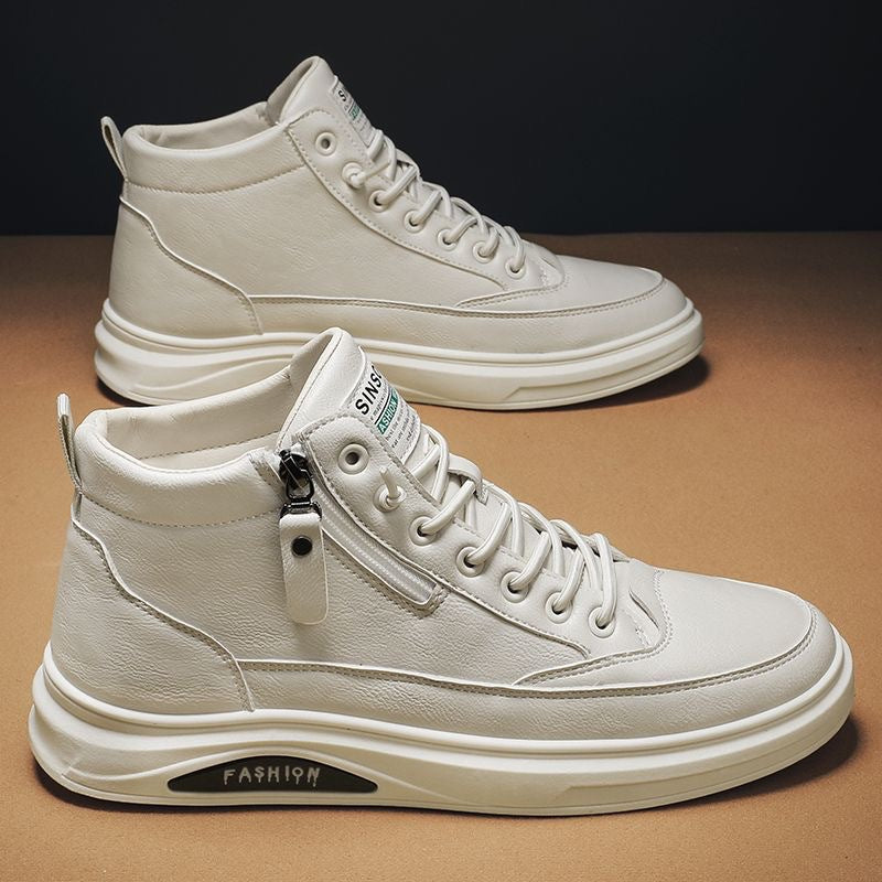 Damen Sneaker High-Top mit Reißverschluss und dämpfender Sohle Sportlich