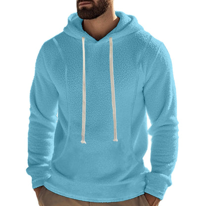 Herren Fleece Pullover Kapuzenpullover Atmungsaktiv Sportlich