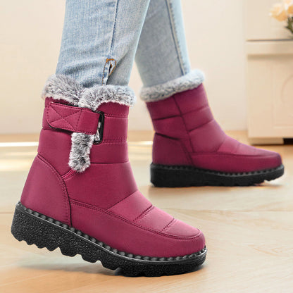 Damen Winterstiefel Warm Gefüttert Rutschfest Verstellbar