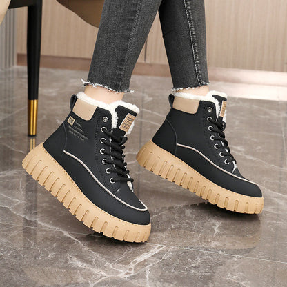 Damen Winterstiefel Warm Weich Innenfutter Wasserfest