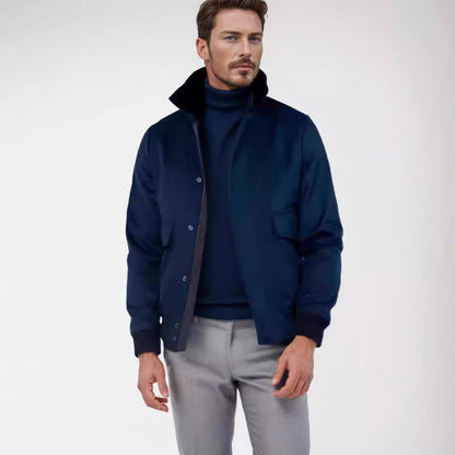Herren Übergangsjacke Modern mit Hochkragen Trendy