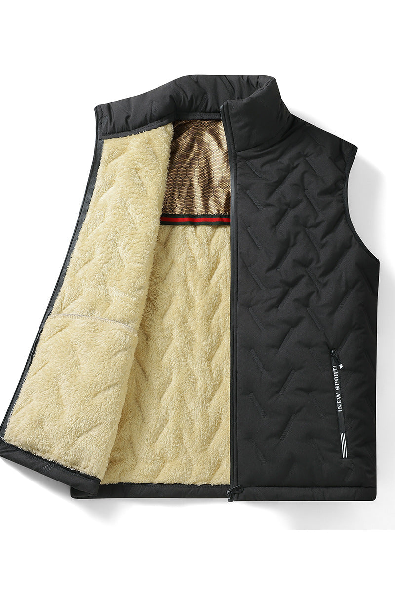 Herren Fleece-Weste Isoliert Warm