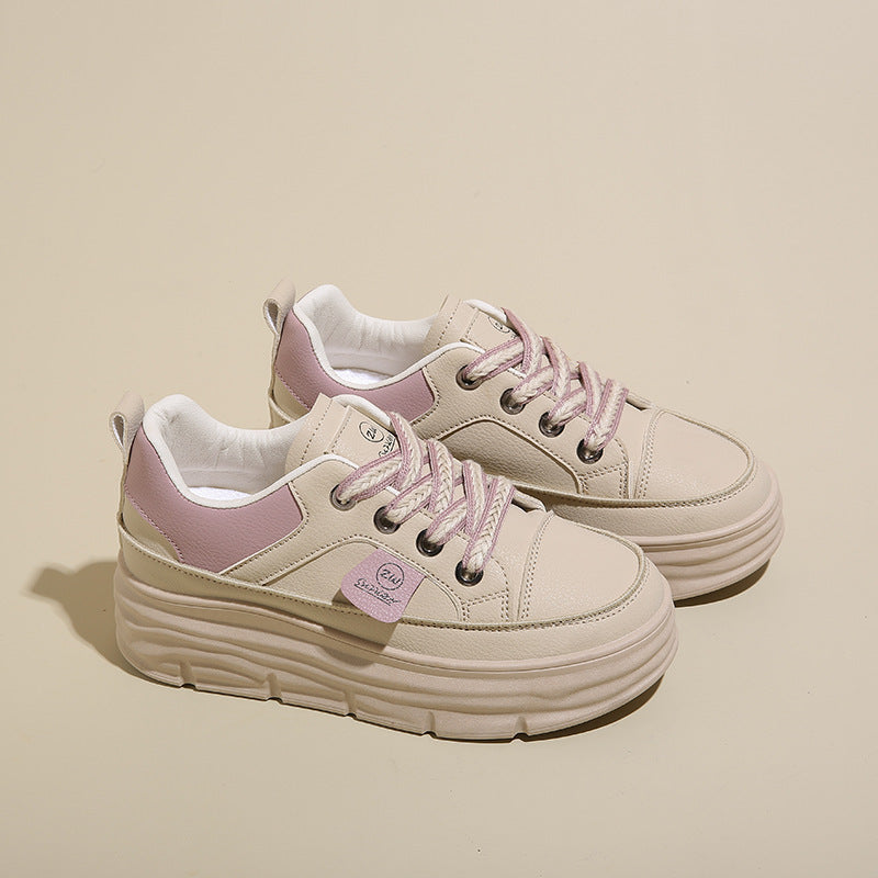 Damen Sneaker Plateau Schuhe Weich Atmungsaktiv