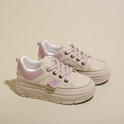 Damen Sneaker Plateau Schuhe Weich Atmungsaktiv