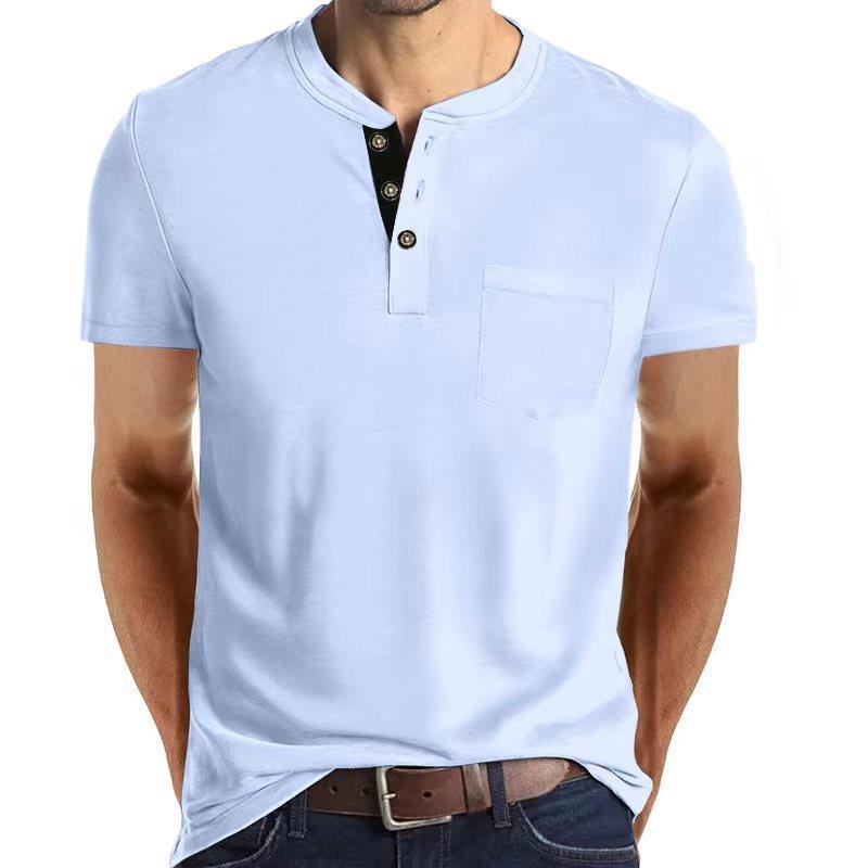 Herren Polohemd Kurzarm mit Brusttasche Modern - BerlinGlamour