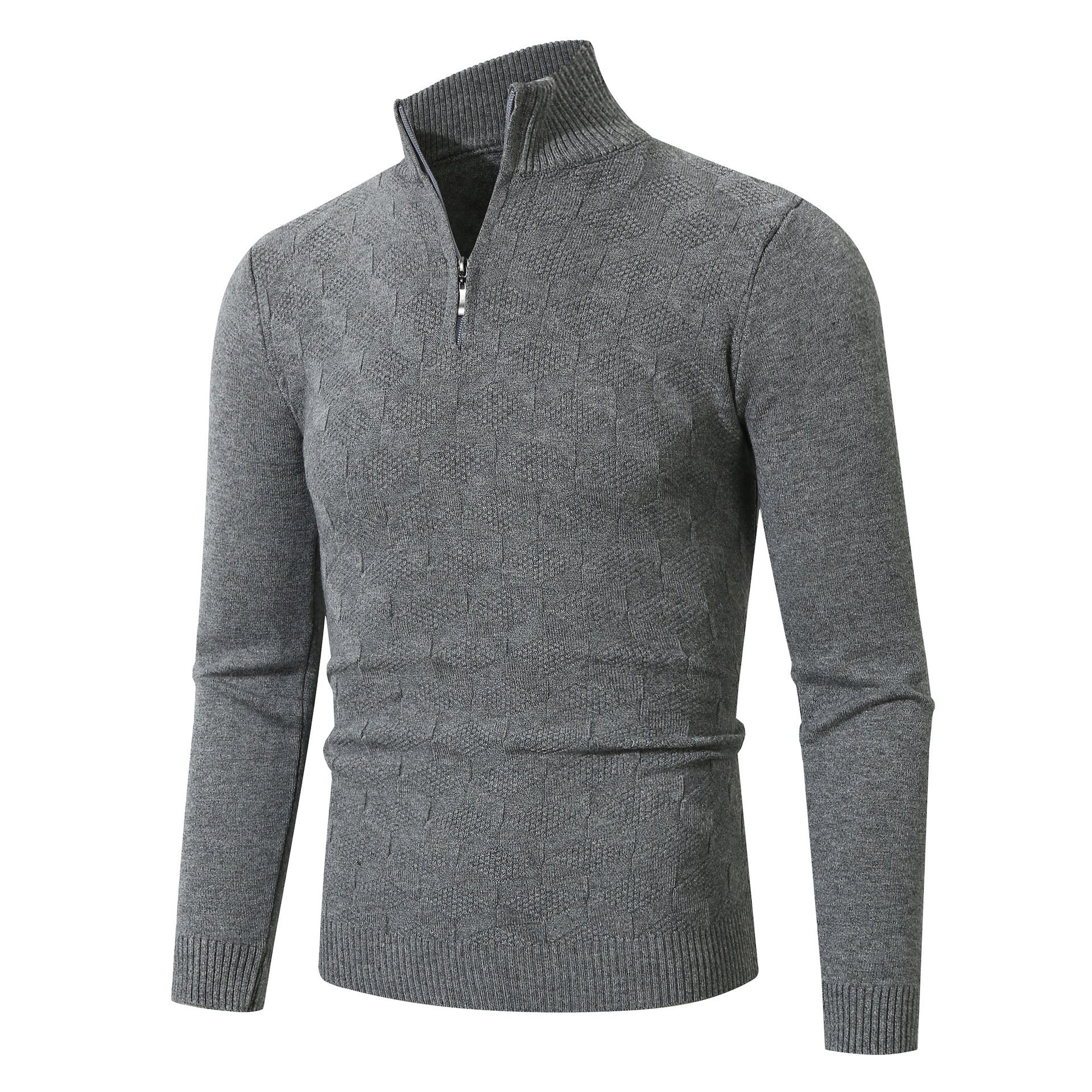Herren Strickpullover Lässig Mit Reißverschluss - BerlinGlamour