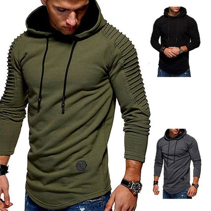 Herren Pullover Kapuze Strukturiert Elastisch Modern - BerlinGlamour