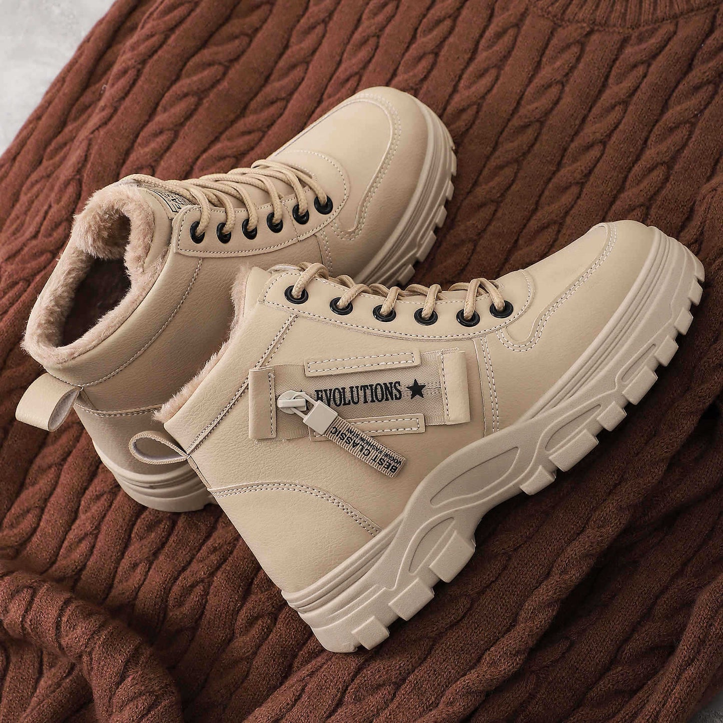Winterstiefel Damen Warm Rutschfest Mit Weichem Innenfutter