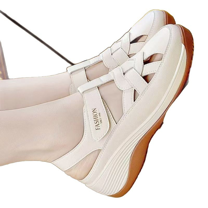 Damen Sandalen Komfort Bequem Keilabsatz