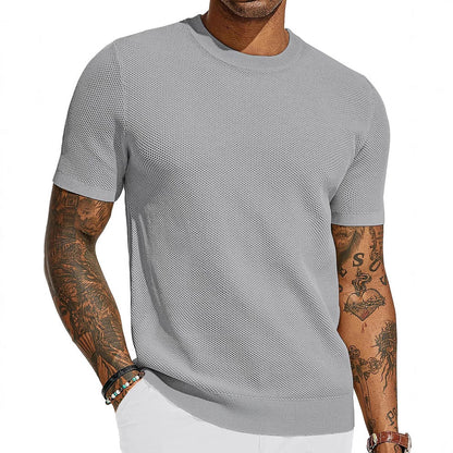 Herren T-Shirt Atmungsaktiv Netz-Top Sportlich