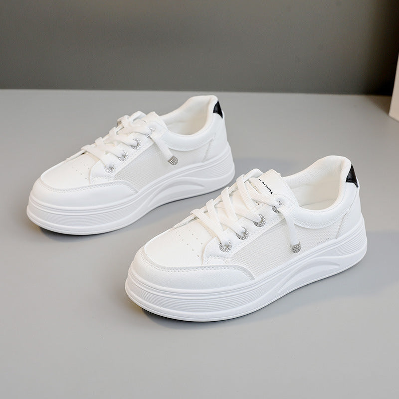 Damen Plateau Sneaker Hoch Atmungsaktiv Komfort