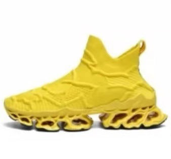 Damen Sneaker Sportlich Strick Rutschfest Komfortabel