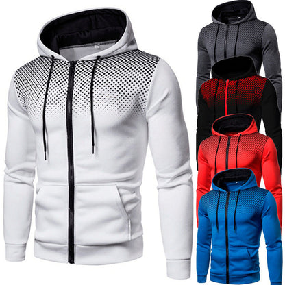 Herren Sportpullover Kapuze atmungsaktiv mit Reißverschluss - BerlinGlamour