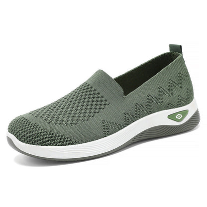 Damen Slip-On Schuhe Leicht Mesh Bequem Freizeit