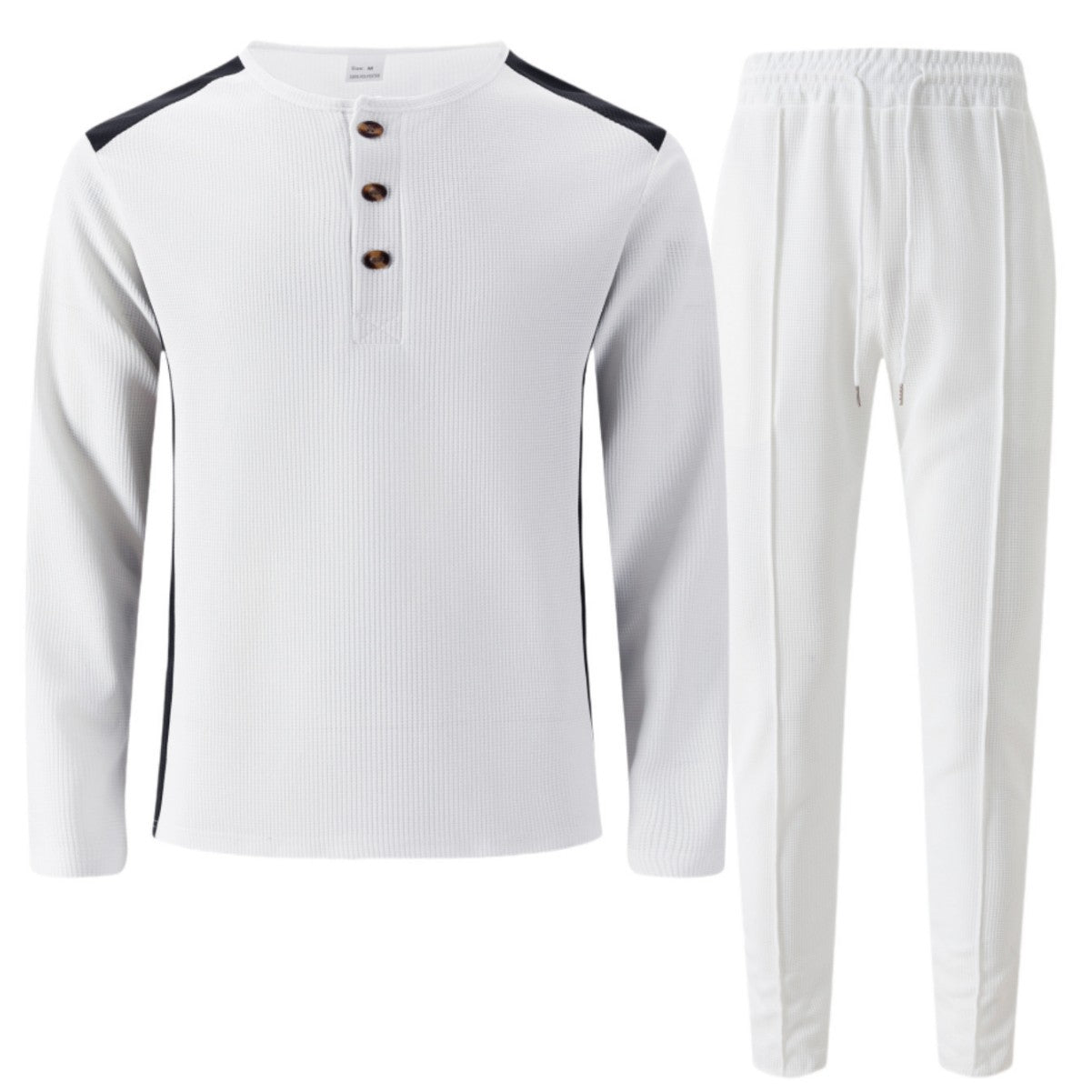 Herren Freizeitanzug mit Henley-Oberteil und Jogginghosen Modern