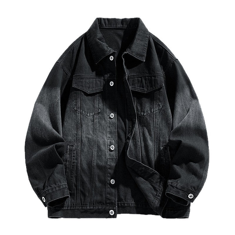 Herren Denimjacke Lässig Modern Mit Taschen