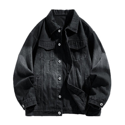 Herren Denimjacke Lässig Modern Mit Taschen