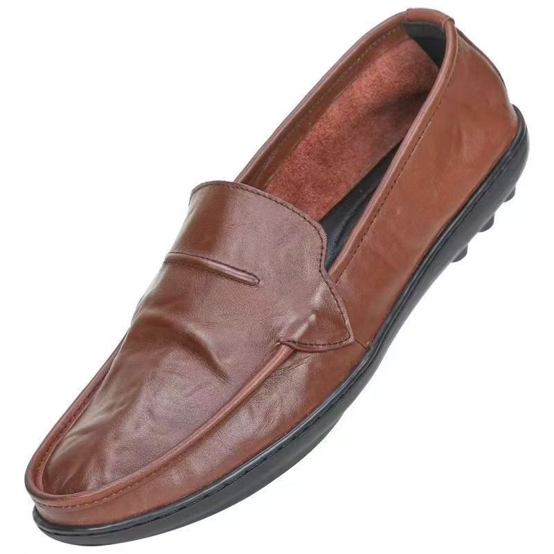 Damen Mokassins Weiches Leder Rutschfest Elegante Schuhe