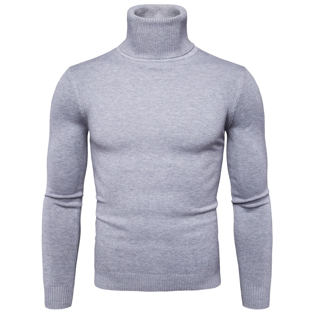 Herren Rollkragenpullover Weich Soft Strick Pullover