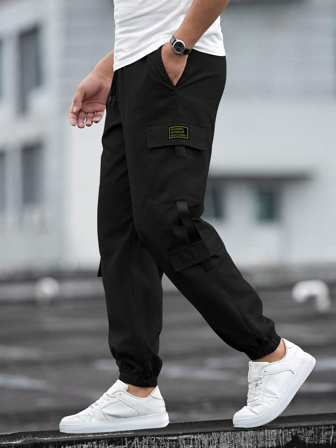 Herren Cargo-Hose Elastisch Vieltaschig Modern