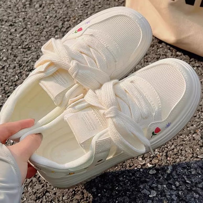 Damen Sneaker Weich Bequem Mit Applikationen