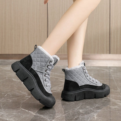 Damenschuhe Winterstiefel Warm Kuschelig Rutschfest